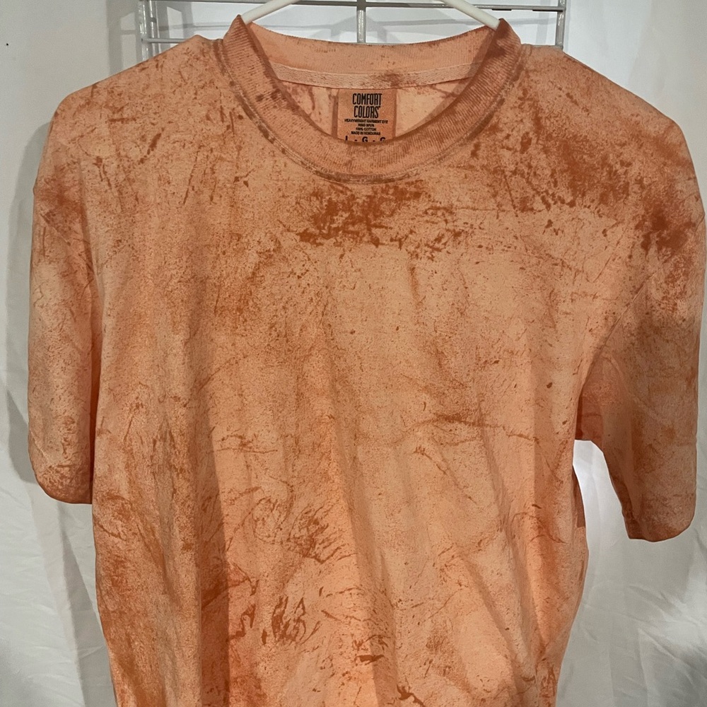 Comfort Colors Men's Tie-Dye Orange Tee
